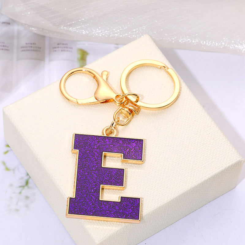 Wholesale Creative Alloy Jewelry 26 English Alphabet Keychain